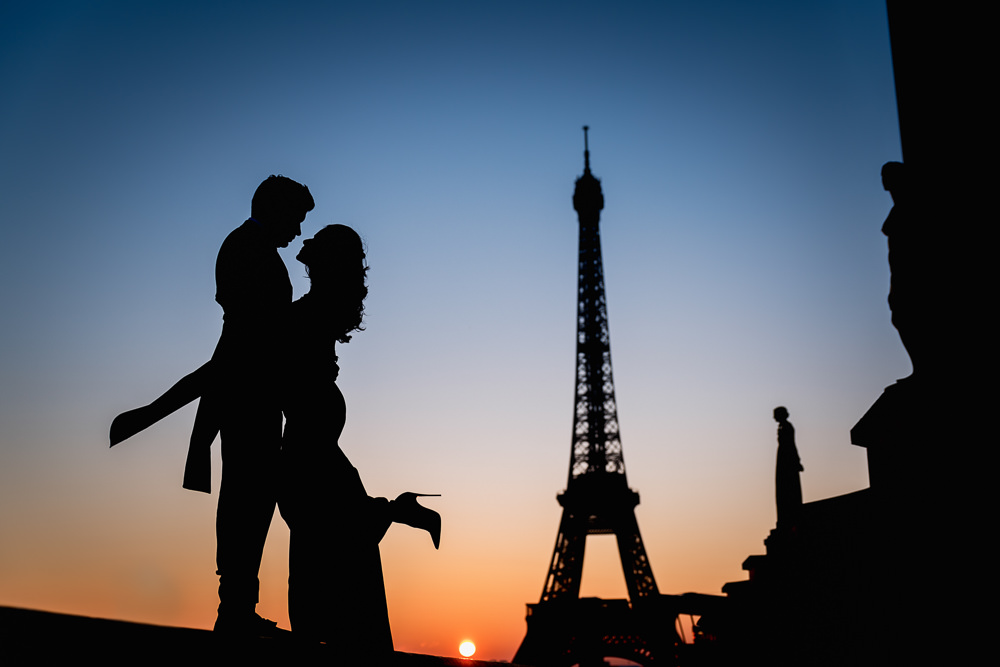 Silhouette photography for couples by Fran Boloni